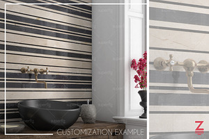 Wall Mockup Bathroom Scene SM44