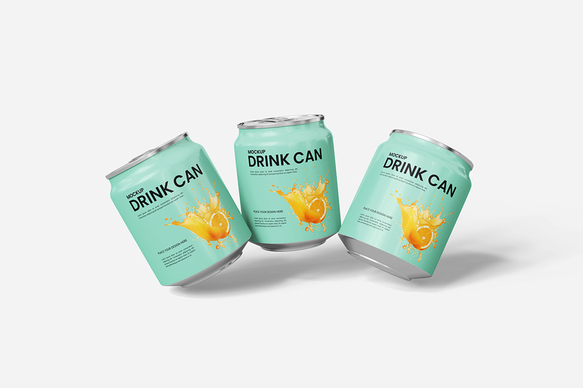 Drink Can Mockup, a Packaging Mockup by Indah (Photo 5 of 6)