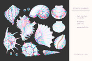 Pearly Shells Patterns, a Pattern Graphic by GreyLilac (Thumbnail 3 of 9)