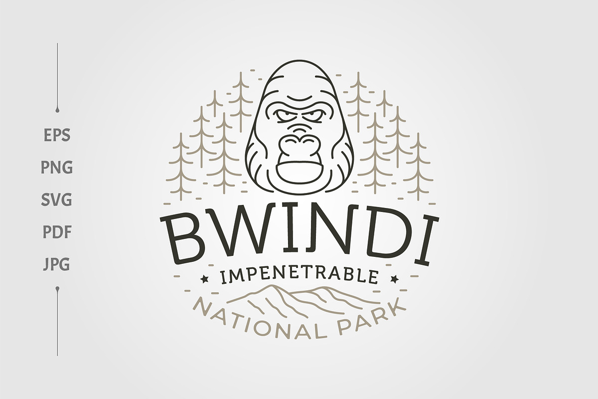 bwindi impenetrable national park, a Branding & Logo Template by lawoel