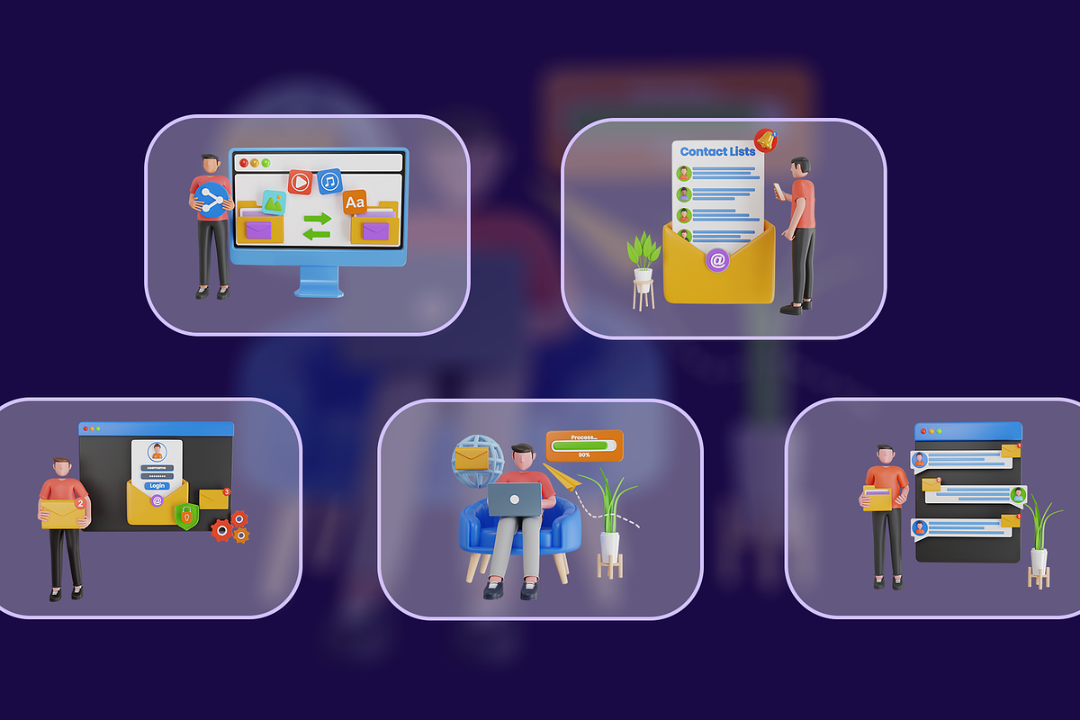 3D Illustration of Email Management, a 3D by novia99design (Photo 5 of 6)