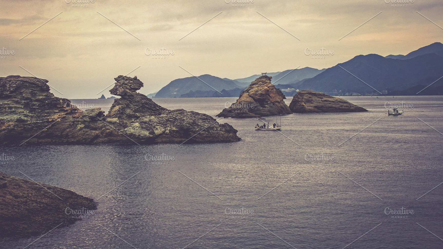 Dogashima Harbour Featuring Japan Dogashima And Mountin