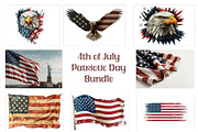 4th of July Patriotic Day Bundle, an Illustration by VetalStock (Thumbnail 1 of 3)