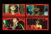 Red Y2K Frames, a Social Media Template by Pixflow (Thumbnail 5 of 9)