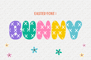 Bunny - Cute Font Types, a Font by KiddoGlyphs Studio