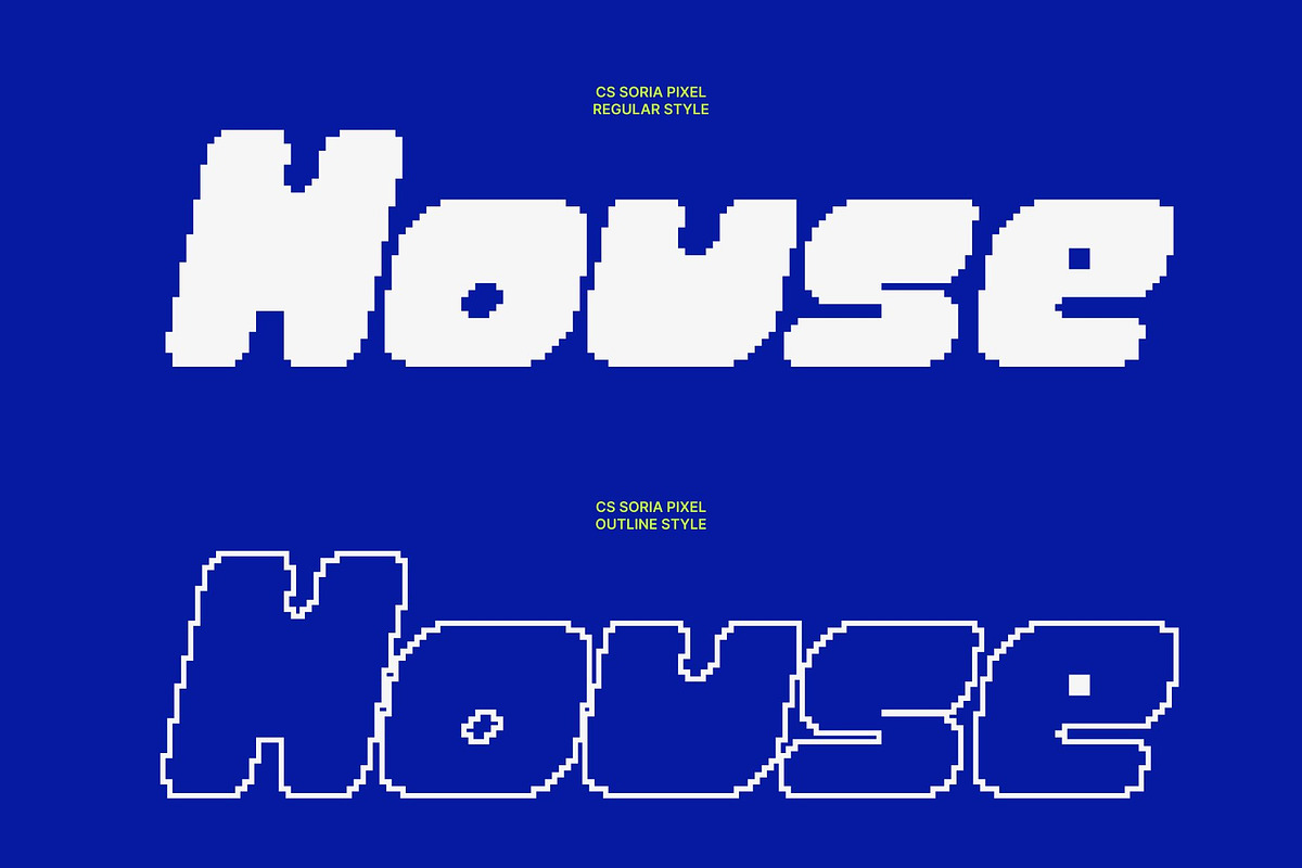 CS Soria Pixel, a Sans Serif Font by Craft Supply Co. (Photo 3 of 8)