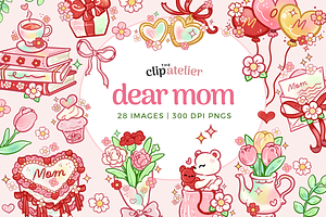 Girly Mother's Day Clipart