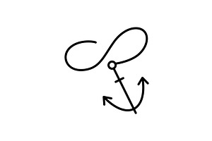Marine port icon. Outline, a Transportation Illustration by Things for designers