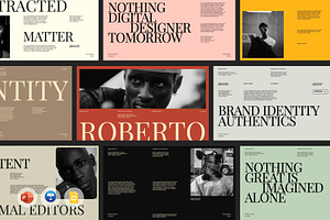 Roberto - Bundle 3 in 1 Presentation, a Presentation Template by Creatorism