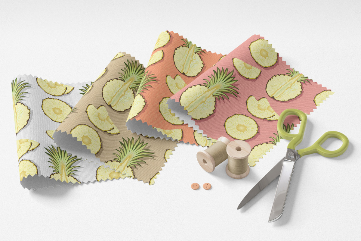 Tender pineapple - pattern, a Pattern Graphic by Yummy (Photo 4 of 7)