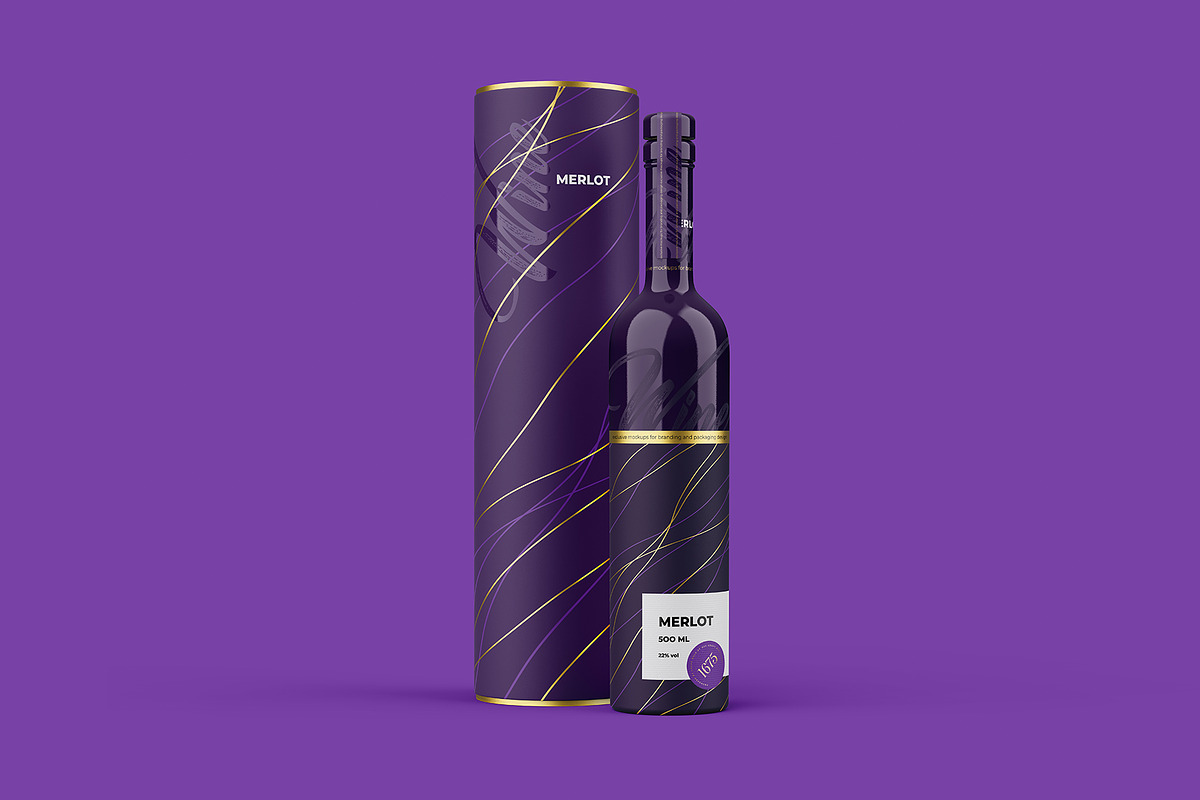 Ceramic Wine Bottle Mockup PRO, a Packaging Mockup by easymock (Photo 19 of 22)