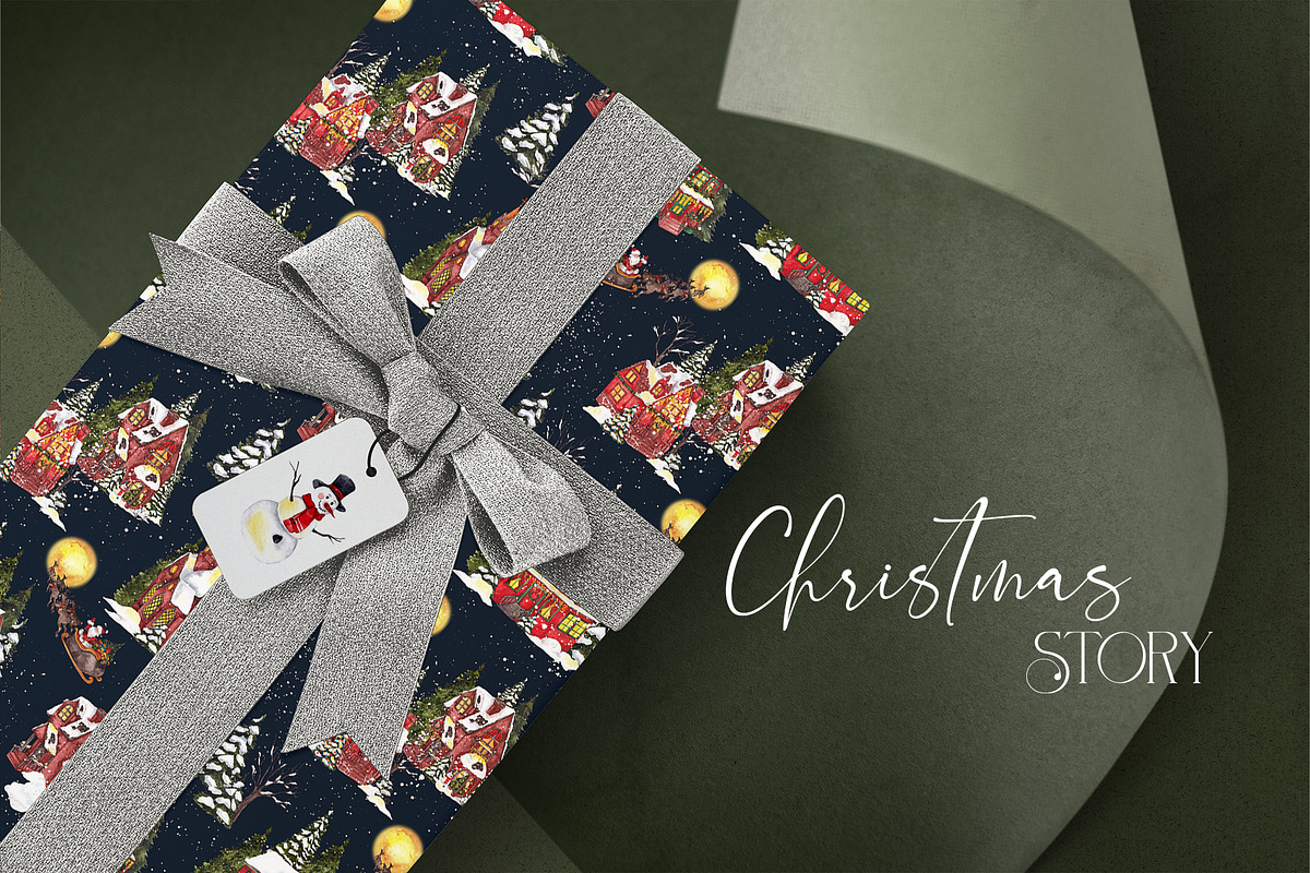 Christmas Story. Watercolor graphic, an Object Graphic by ma_i_vi (Photo 5 of 12)