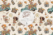 Fall Farm Market Seamless Patterns, a Pattern Graphic by KaramfilaS (Thumbnail 4 of 17)