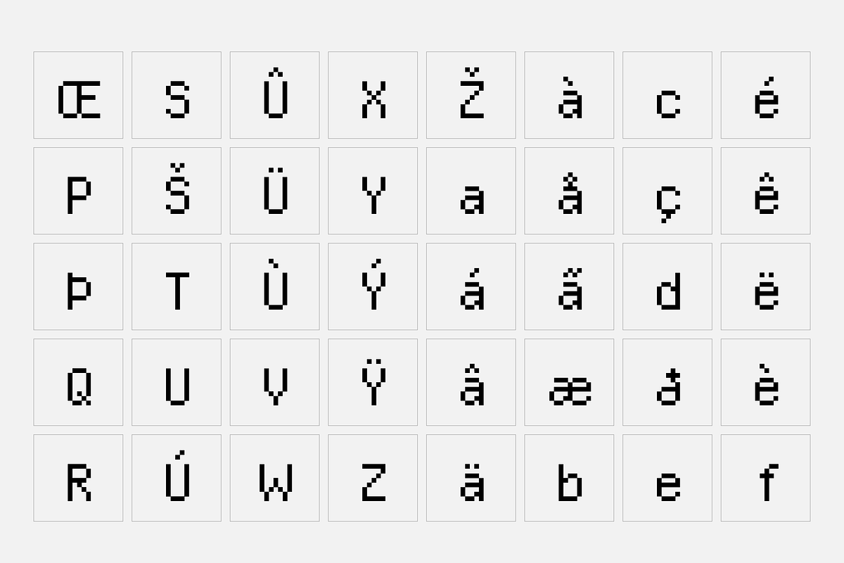 Pixel Art Font - Standard preview 8