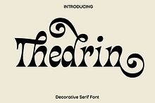 Thedrin - Decorative Serif Font