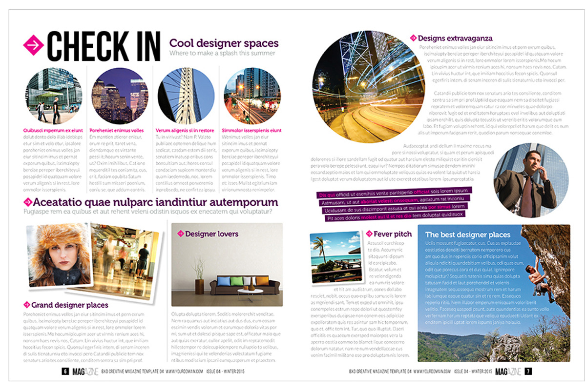 Magazine Template InDesign 05, a Magazine Template by Love Graphic Design (Photo 12 of 34)