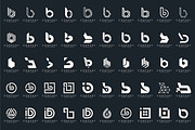 set of letter B logo design vector, a Branding & Logo Template by BARONSTD (Thumbnail 4 of 4)