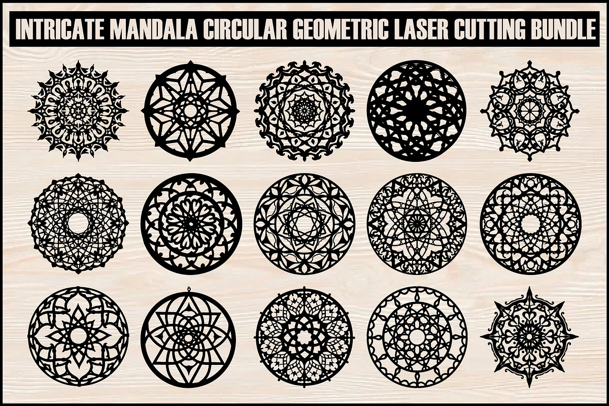 Circular Geometric Laser Cutting Bun, an Object Graphic by Creativeshirt (Photo 17 of 17)