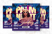 Palm Night Party Flyer Design, a Flyer Template by Shajib Shikder (Thumbnail 2 of 2)