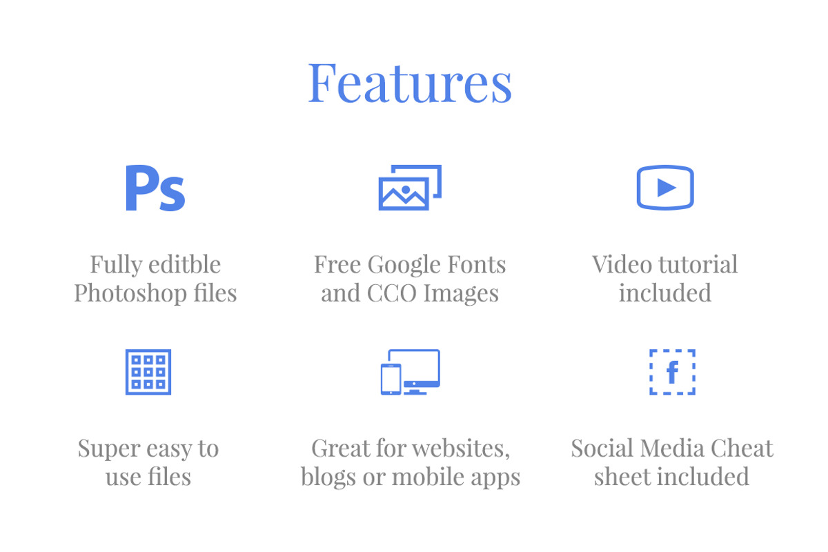 Blog Social Media Banners, a Social Media Template by Web Donut (Photo 2 of 9)