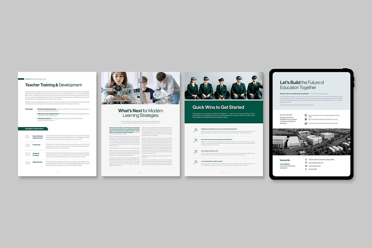 Education Digital Brochure & Report, a Brochure Template by BrandPacks (Photo 4 of 6)