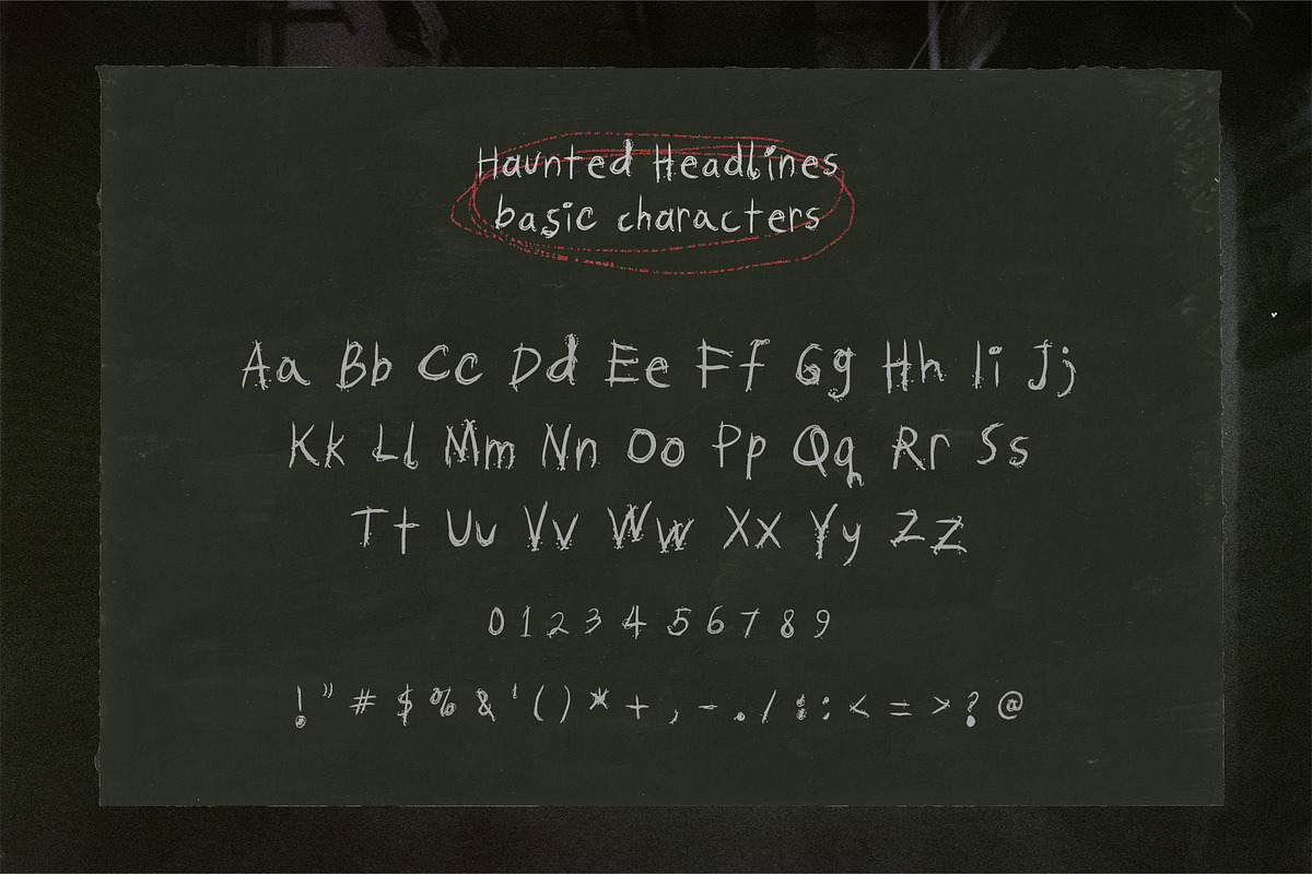 Haunted Headlines Horror Font, a Handwritten Font by Perplexitics (Photo 5 of 6)