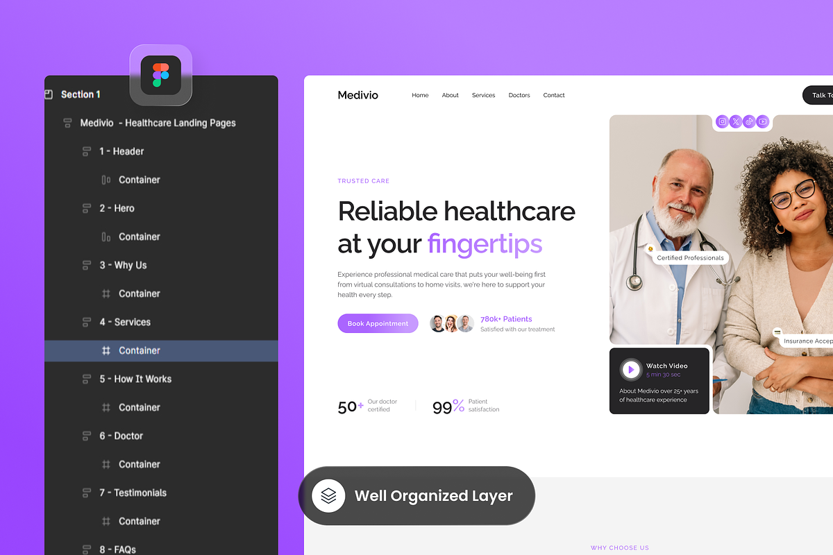 Medivio - Healthcare Landing Pages preview 2