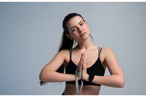 Woman measuring body, achieving, a Sports & Recreation Photo by volodymyrshtun13795