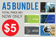 A5 Template Bundle, a Brochure Template by BoriesBechker (Thumbnail 1 of 6)