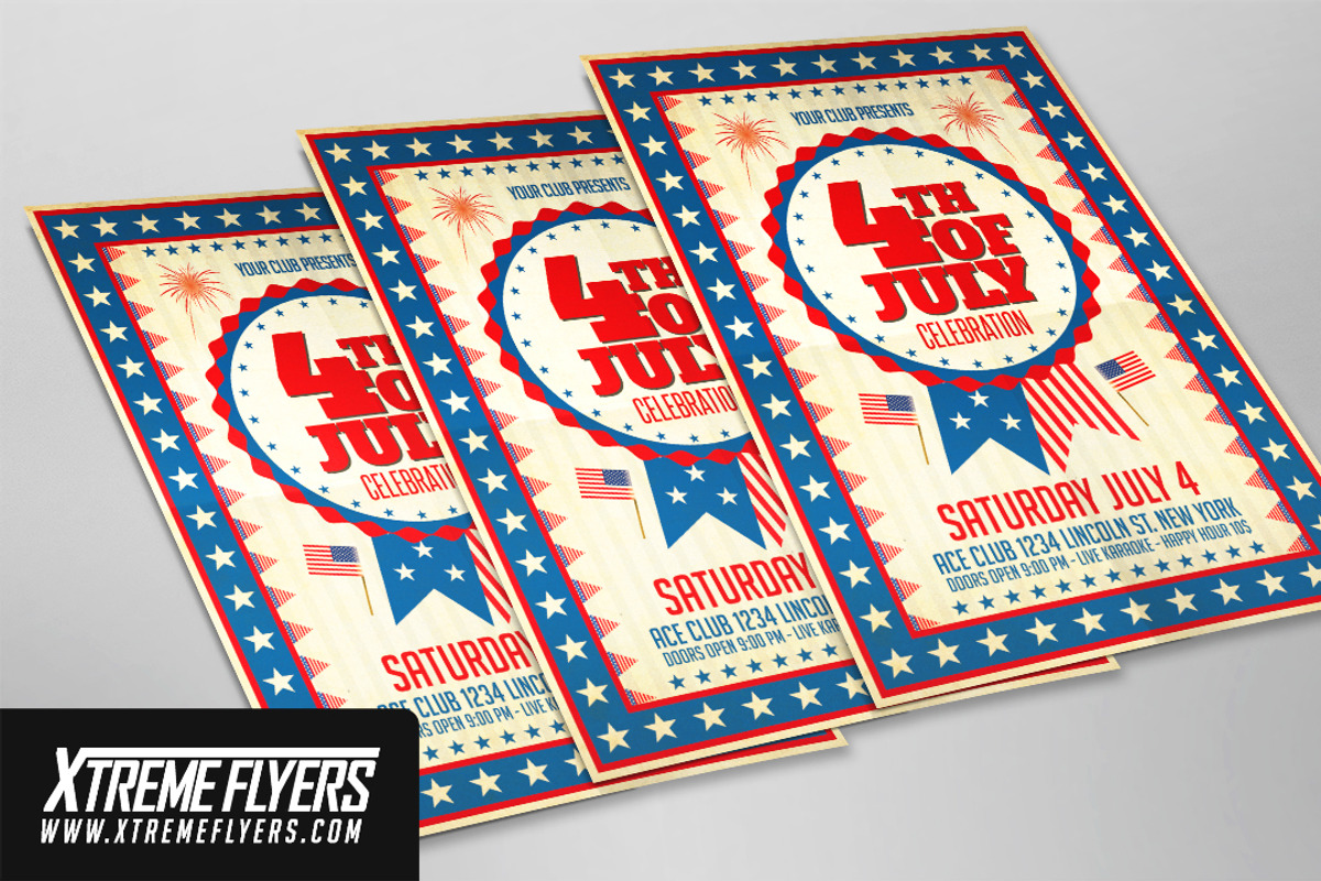 4th Of July Flyer Template, a Flyer Template by XtremeFlyers (Photo 2 of 2)