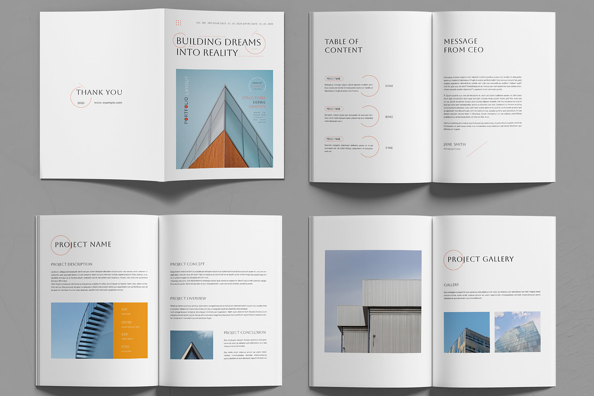 Architecture Portfolio Layout, a Brochure Template by MightyDesign (Photo 2 of 6)