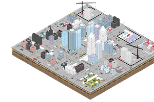 Low Poly Megapolis City Pack 1