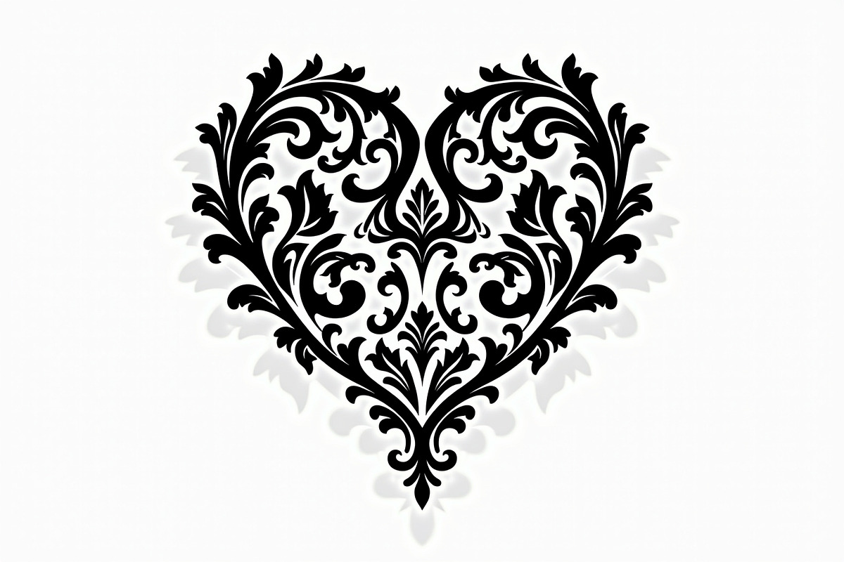 Vintage Heart Vector Design, an Illustration by Creativeshirt (Photo 2 of 21)