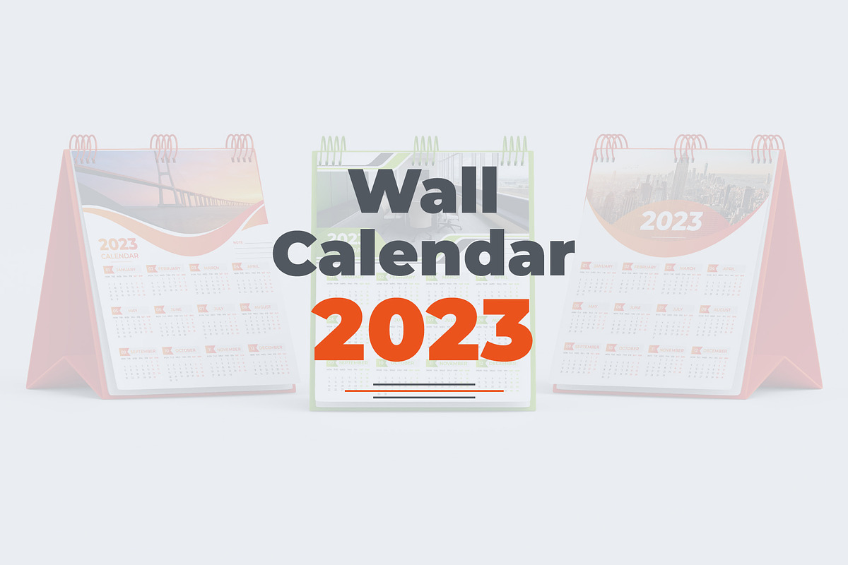 Wall Calendar 2023, a Templates & Theme by pixelcreatx (Photo 1 of 4)