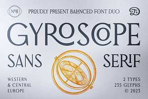 Gyroscope Sans & Serif Font Duo
