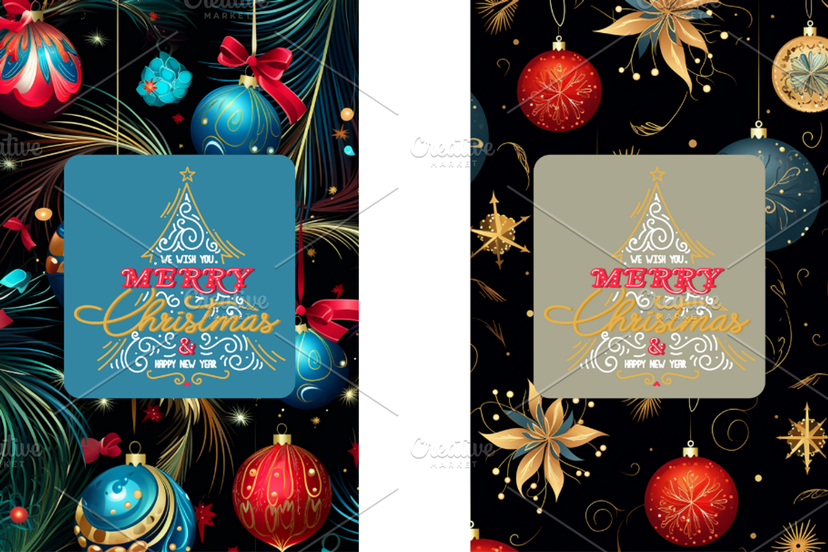 Christmas Card Design Bundle 9, a Card Template by Jay Major Designs (Photo 8 of 10)