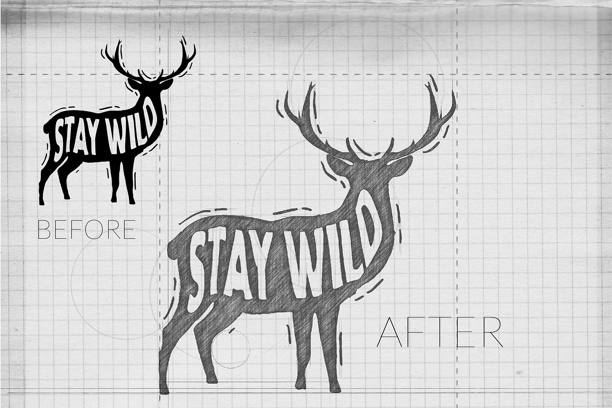 HAND SKETCHED LOGO ACTION & MOCKUP, a Pens & Pencil Mockup by Tropical Type (Photo 7 of 9)