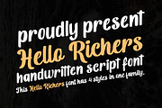 Hello Richers, a Font by Struggle Studio (Thumbnail 1 of 7)