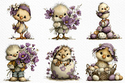 Whimsical Easter Animals Clipart, an Illustration by Craft Nest (Thumbnail 5 of 12)