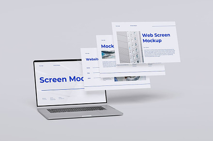 Laptop screen mockup