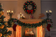 3D rendering New year interior, a Decorative Illustration by RichmanStudio (Thumbnail 3 of 3)