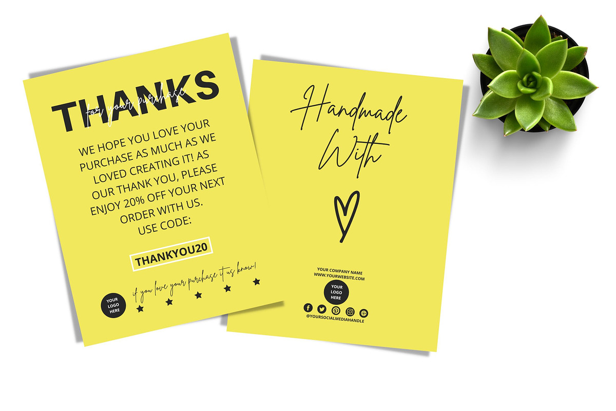 THANK YOU CARD FOR BUSINESS 2 SIDED, a Flyer Template by Oskar Wantopi (Photo 7 of 12)