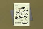Green Modern Anniversary Invitation, an Invitation Template by graphicook (Thumbnail 2 of 3)