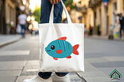 Fish Embroidery Design Bundle, a Solid Icon by Craft Nest (Thumbnail 6 of 6)