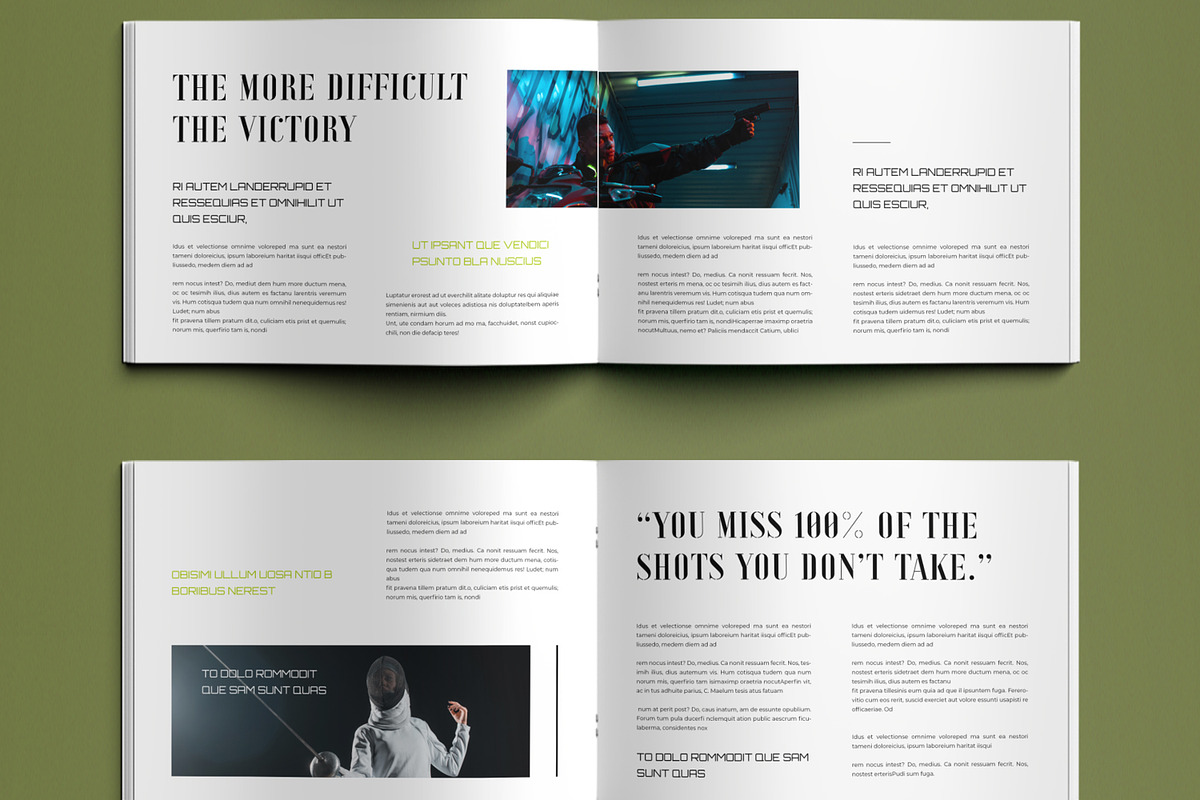 Modern Sport Magazine Layout, a Magazine Template by ContestDesign (Photo 3 of 5)