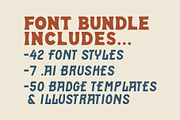 The Vintage Font Bundle, a Font by NienowBrand (Thumbnail 2 of 14)