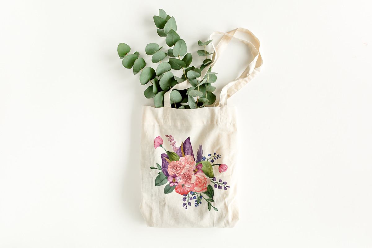 SALE! Florena watercolor floral, a Decorative Illustration by Julia Bogdan (Photo 2 of 10)