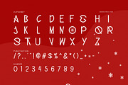 Winter Holiday Display Font, a Sans Serif Font by Graphicxell (Thumbnail 8 of 12)