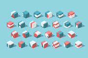 Isometric ABC, numerals and pattern, a Font by SpaceNymph (Thumbnail 1 of 3)