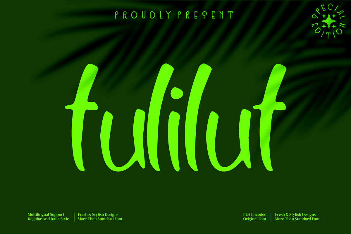 Tulilut - Script style font, a Sans Serif Font by mahstudios (Photo 1 of 8)